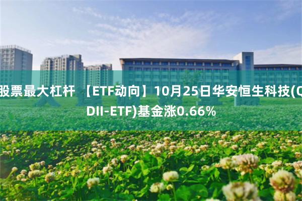 股票最大杠杆 【ETF动向】10月25日华安恒生科技(QDII-ETF)基金涨0.66%